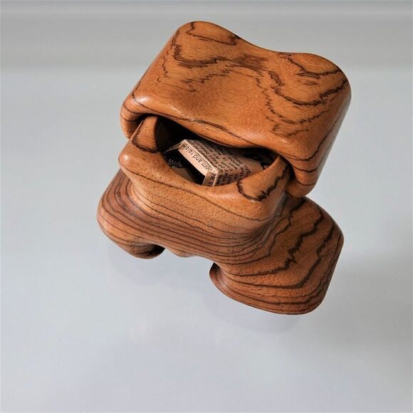 Fred Buss Zebrawood Shoe Shape Jewelry Box - Picture 12 of 12